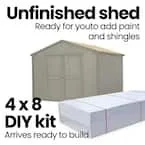 10 x 10 ft DIY Outdoor Wood Storage Shed - Image 3