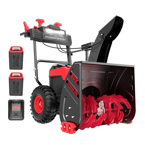 PowerSmart 24 Inch 80V Cordless Battery Snow Blower - Image 2