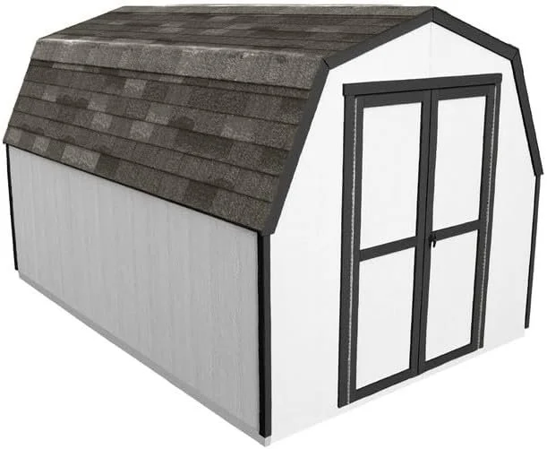 Handy Home 8 x 12 ft Wood Storage Shed with Floor
