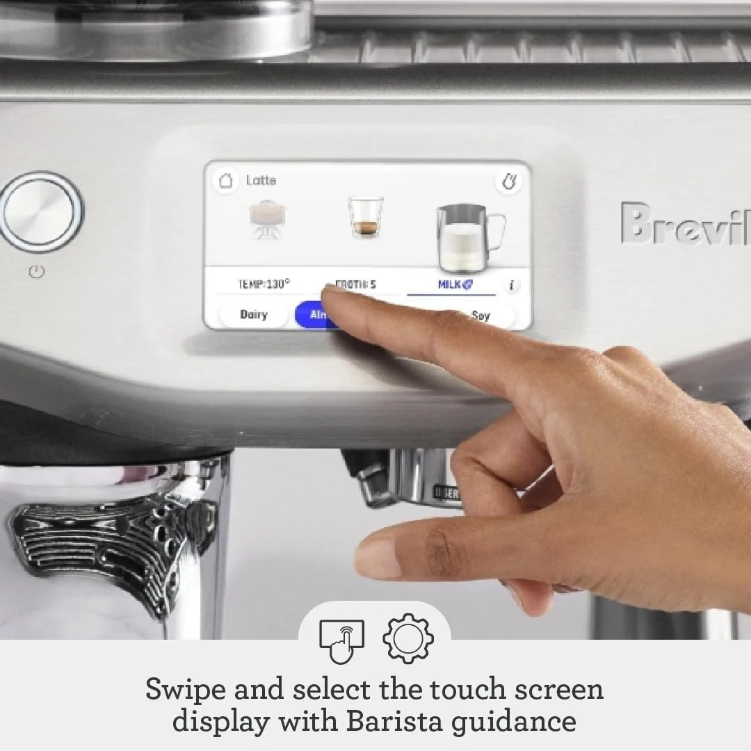 Breville Touchscreen Espresso Machine with Assisted Tamping - Image 5