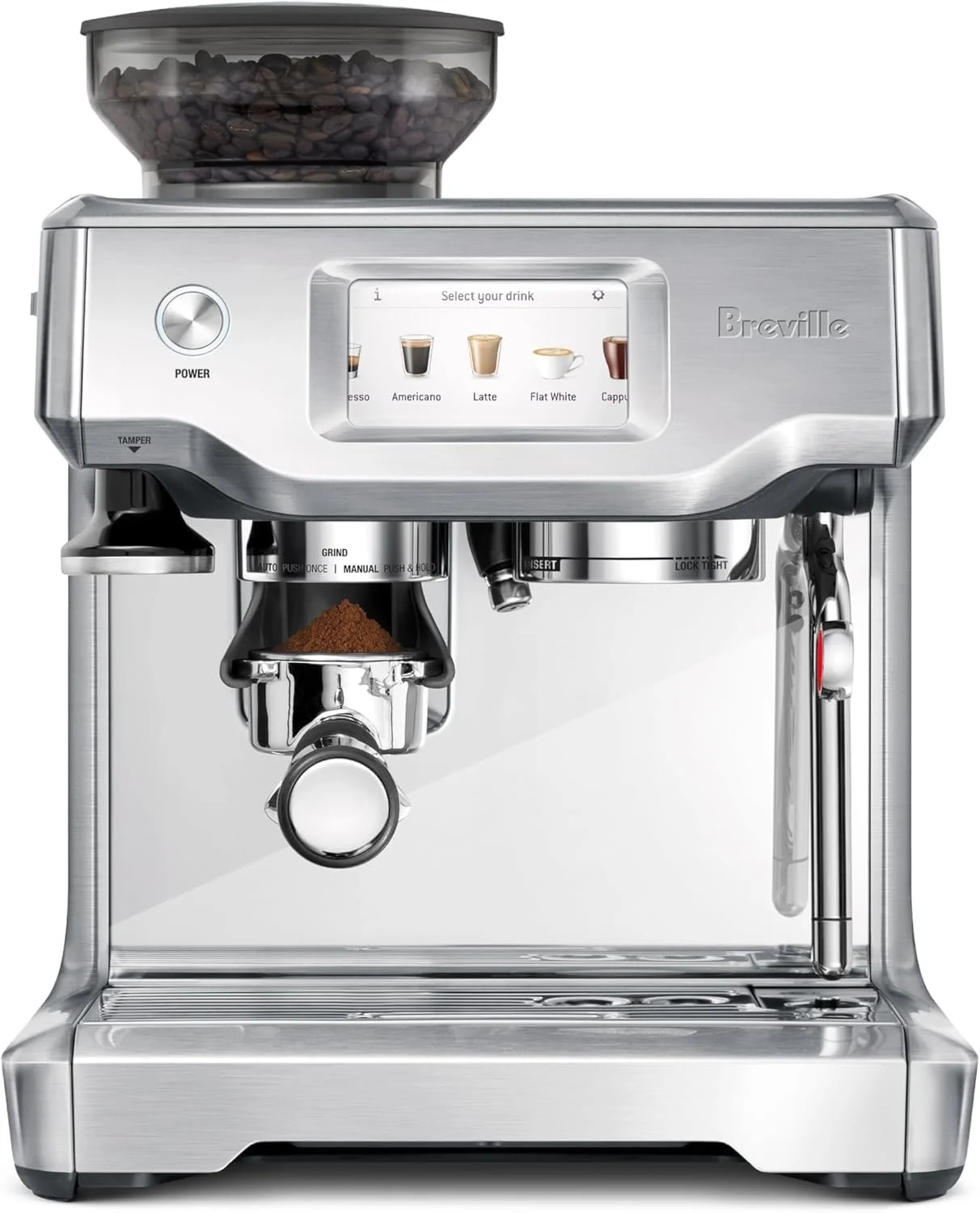 Breville Touchscreen Espresso Machine with Grinder