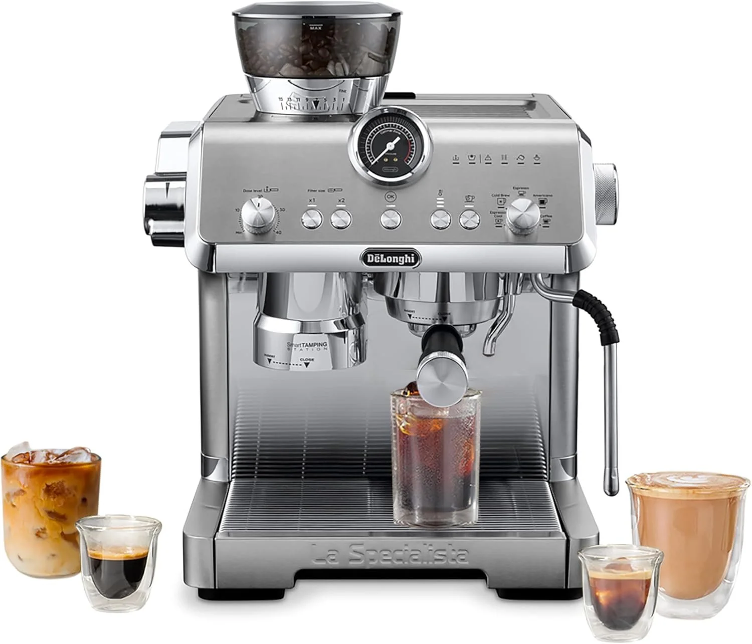 De'Longhi Espresso Machine with Grinder and Cold Brew