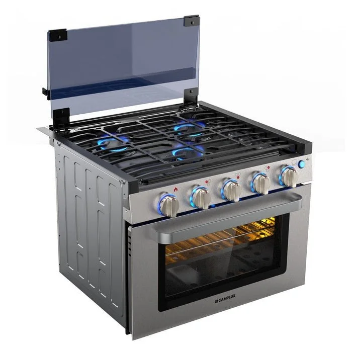 Camplux 17 Inch RV Oven with 3-Burner Gas Cooktop
