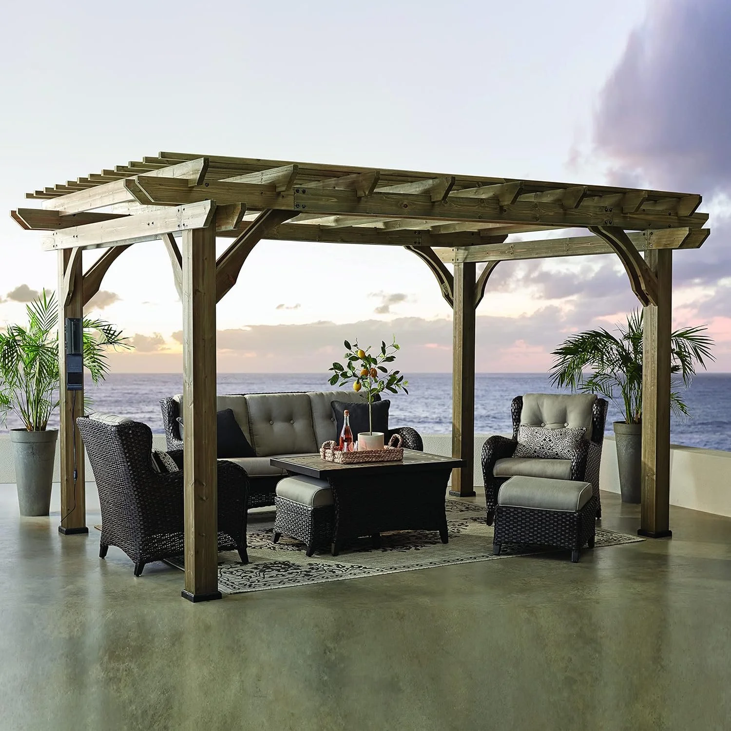Backyard Discovery Wooden Outdoor Pergola