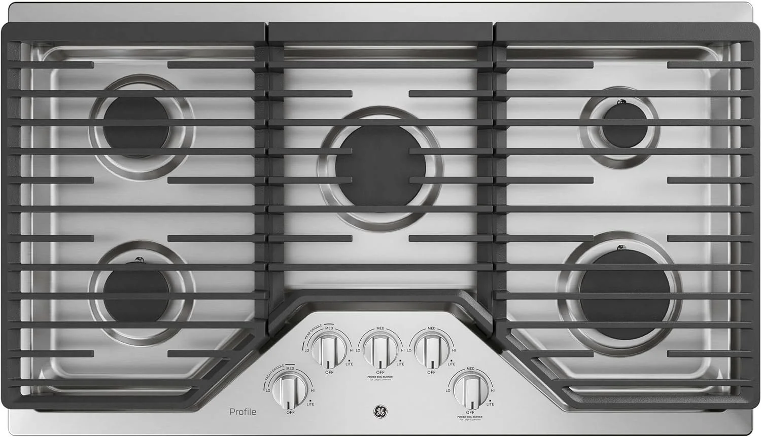 GE Profile 36 Inch Built-In Gas Cooktop - Image 4