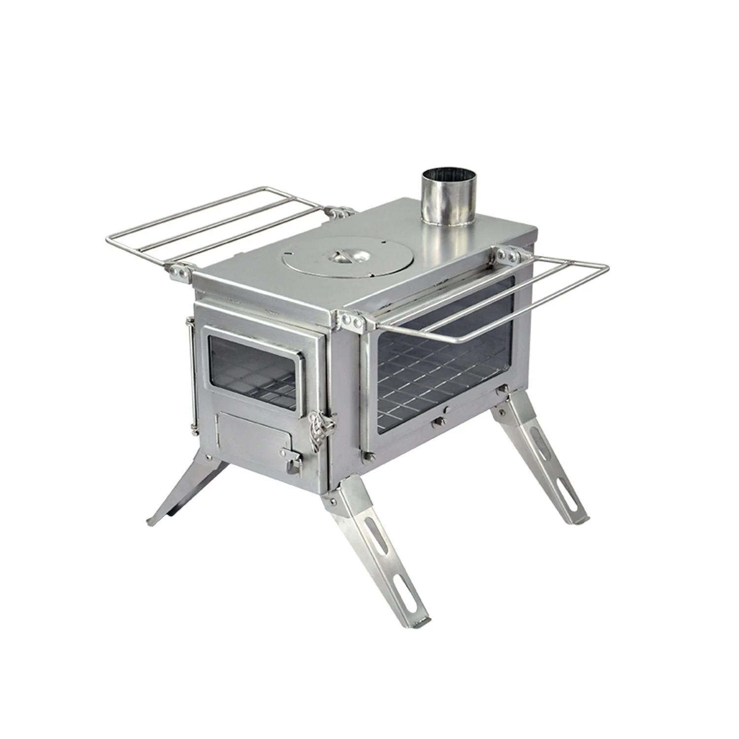 Winnerwell Portable Camping Wood Stove with Glass Window