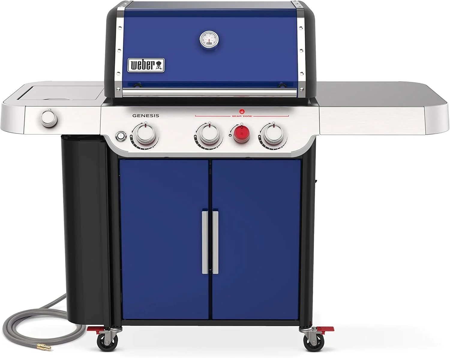 Weber 3-Burner Stainless Gas Grill with Side Burner