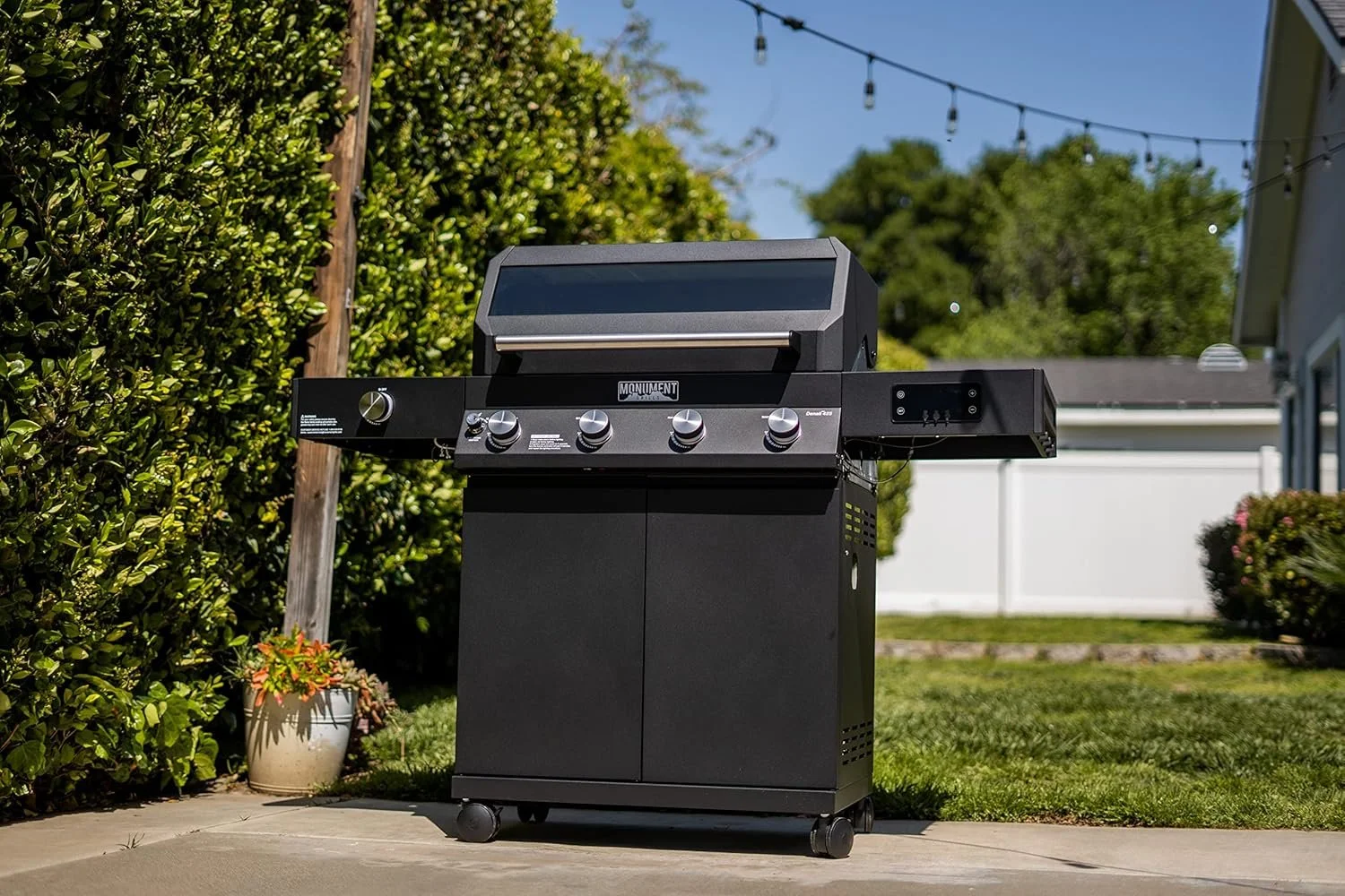 Monument Grills Smart Propane Gas Grill, Black - Image 3